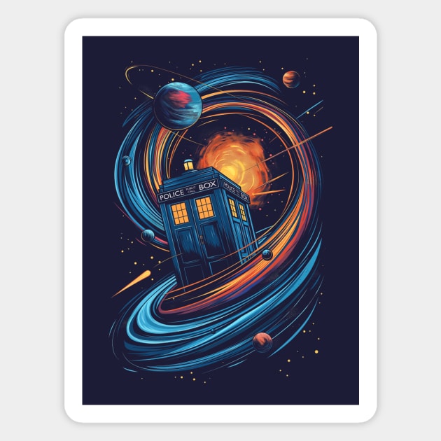 TARDIS Through time and Space Magnet by DesignedbyWizards